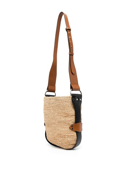 Isabel Marant Raffia And Leather Bayia Mini Bag Dante