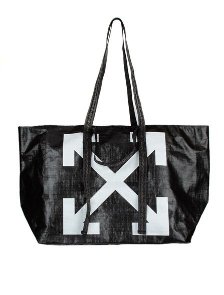 off white pvc tote bag