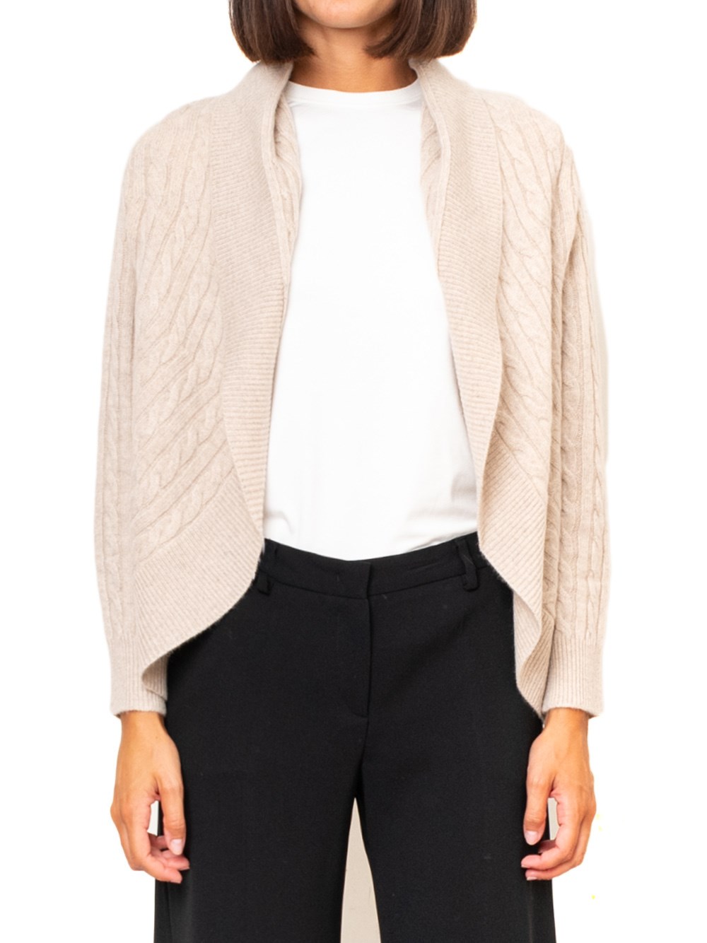 Shop Max Mara Cashmere Cardigan In Gray