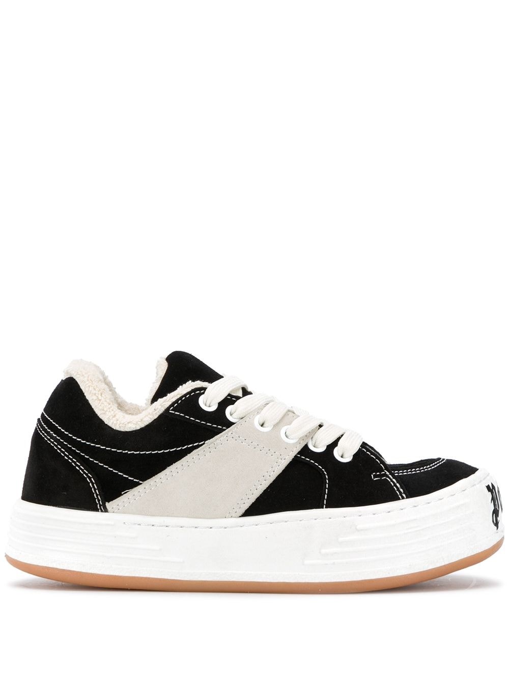 Shop Palm Angels Low Top Sneakers In Black  