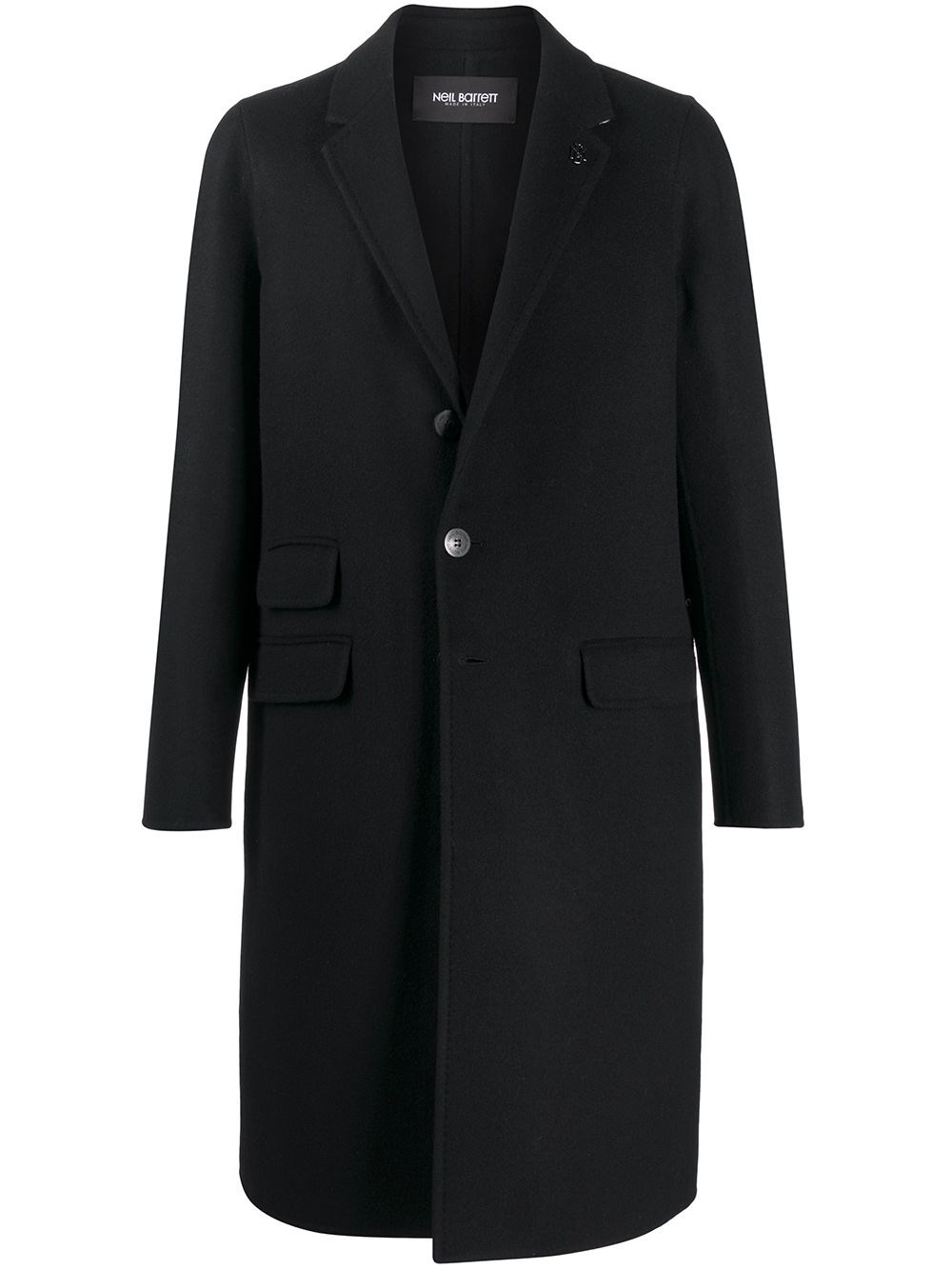 Shop Neil Barrett Single-breasted Coat In Black  