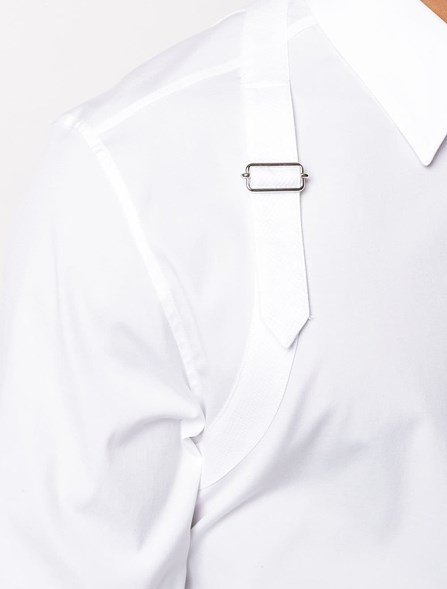 alexander mcqueen buckle shirt