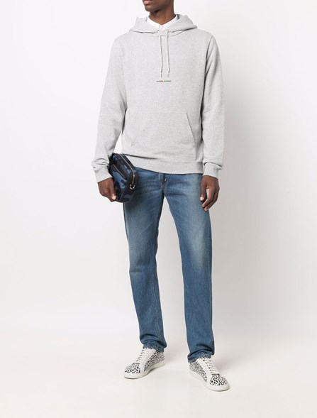 SAINT LAURENT LOGO HOODIE | Dante5.com 677259YB2OD1403