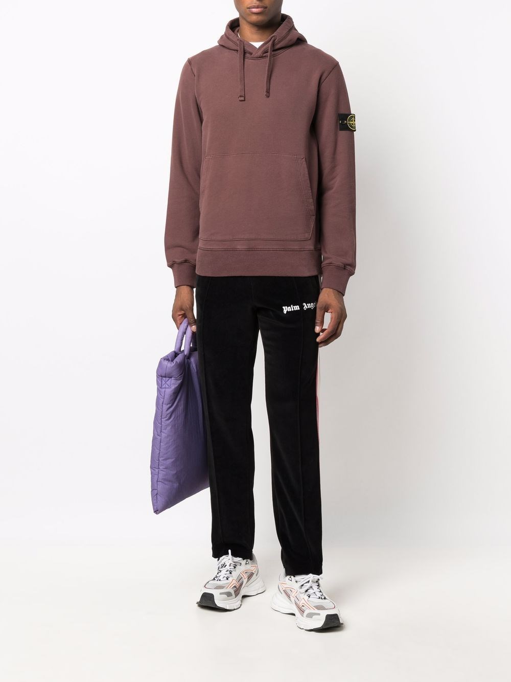 格安 Logo Badge Cappuccio Con Felpa Stone v00 Island パーカー フーディ トップス Lancesautomaticos Com Br