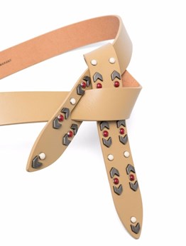 isabel marant レザーベルト レッチェベルト ISABEL MARANT レッチェレザーベルト、スタッド付き | Dante5