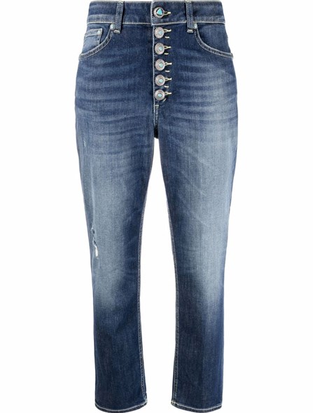 DONDUP jeans con bottoni gioiello | Dante5.com DP268BDS0296D800