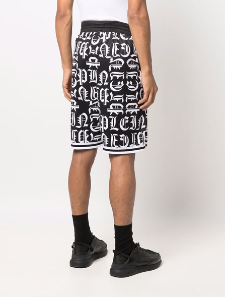 PHILIPP PLEIN SHORTS CON STAMPA LOGO | Dante5.com SABCMJT1974PTE003N02