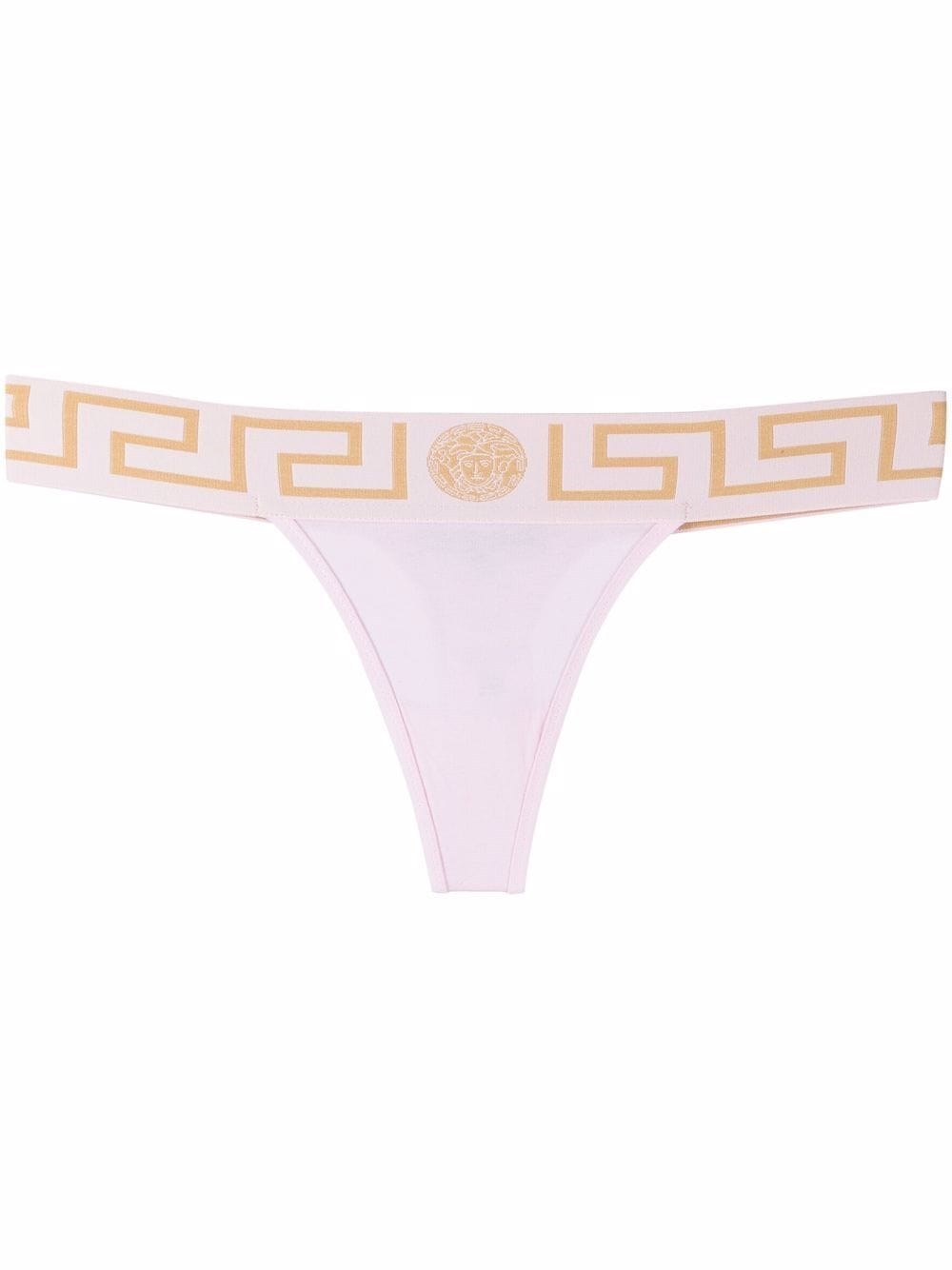 Versace Thong Adorned With Greek On Board In Rosa | ModeSens