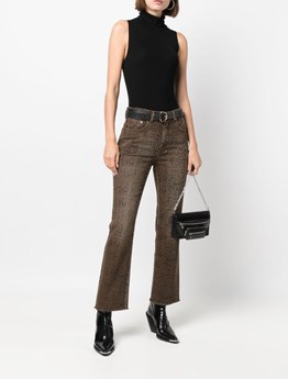 GOLDEN GOOSE DELUXE BRAND - animal print jeans