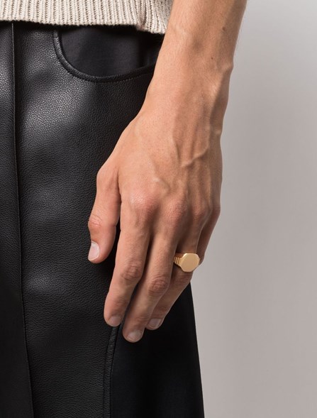 Emanuele Bicocchi シグネットリング Dante5 Com Pla3goro