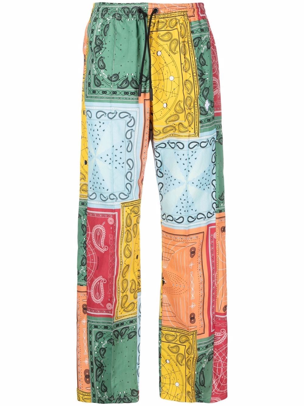 Marcelo Burlon County Of Milan Marcelo Burlon Man Pants Yellow Size L Polyamide, Cotton, Polyester In Rosso