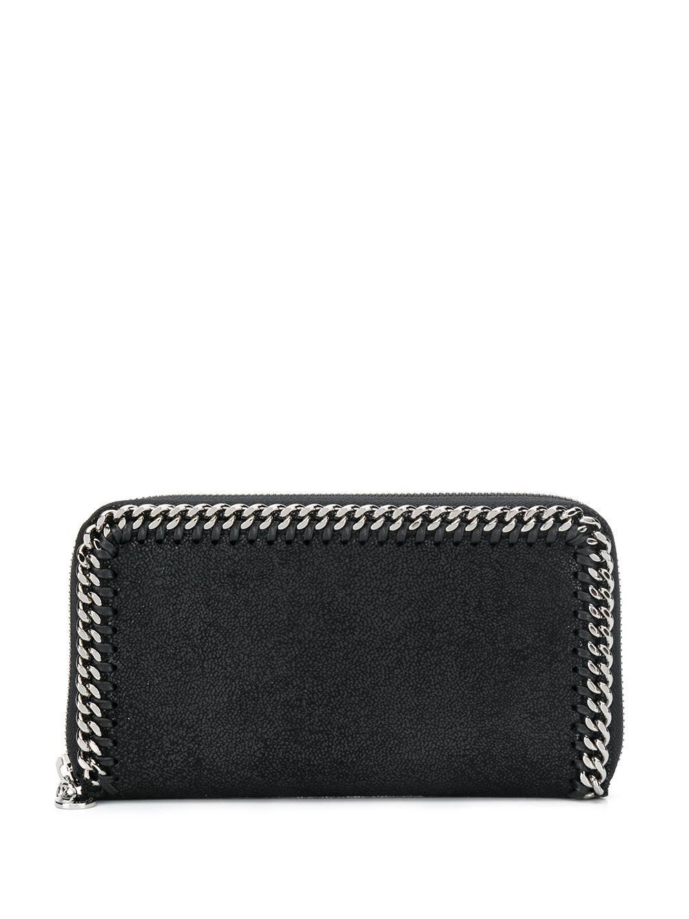 Stella Mccartney Falabella Continental Wallet In Nero