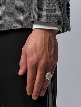 ALEXANDER MCQUEEN SIGNET リング | Dante5.com 554494J160Y0446