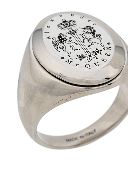 ALEXANDER MCQUEEN SIGNET リング | Dante5.com 554494J160Y0446