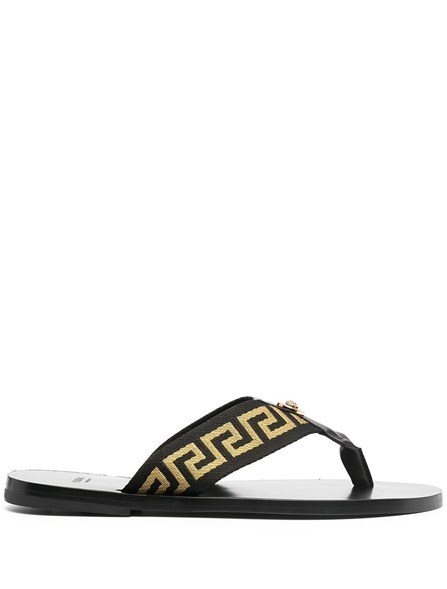 VERSACE LOGO THONG SANDALS Dante5 DSU7340DNS3CD4DOV