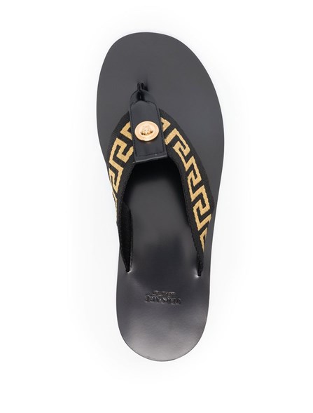 VERSACE LOGO THONG SANDALS Dante5 DSU7340DNS3CD4DOV