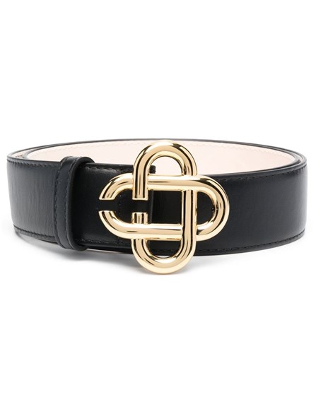 CASABLANCA LEATHER BELT   AF22ACC01401BLACK