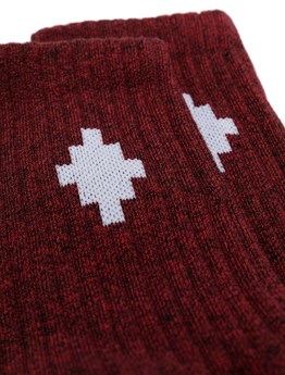 MARCELO BURLON COUNTY OF MILAN - RIBBED LOGO SOCKS