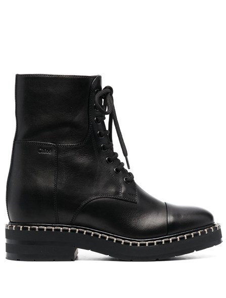 CHLOE' - leather ankle boots