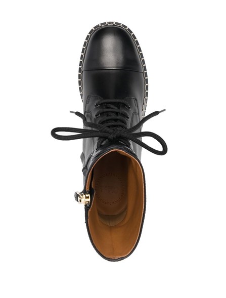 CHLOE' - leather ankle boots