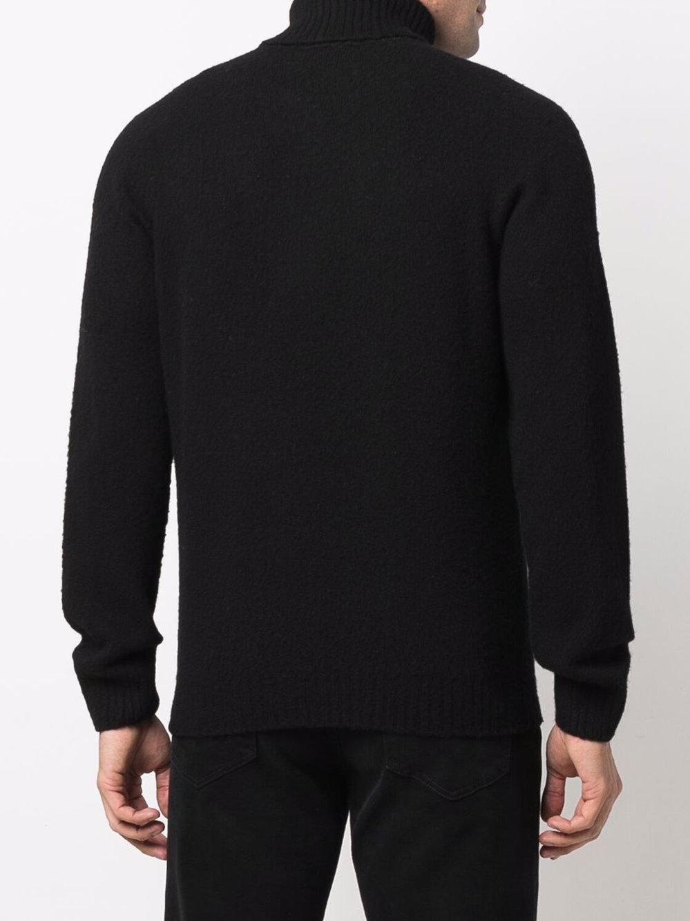 Tagliatore men's ribbed knit turtleneck sweater Cooked