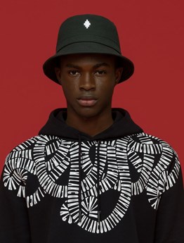 MARCELO BURLON COUNTY OF MILAN - CAPPELLO BUCKET LOGO RICAMATO