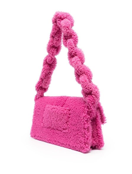 BDIEGO Pink Neon Handbag With Crossbody Strap