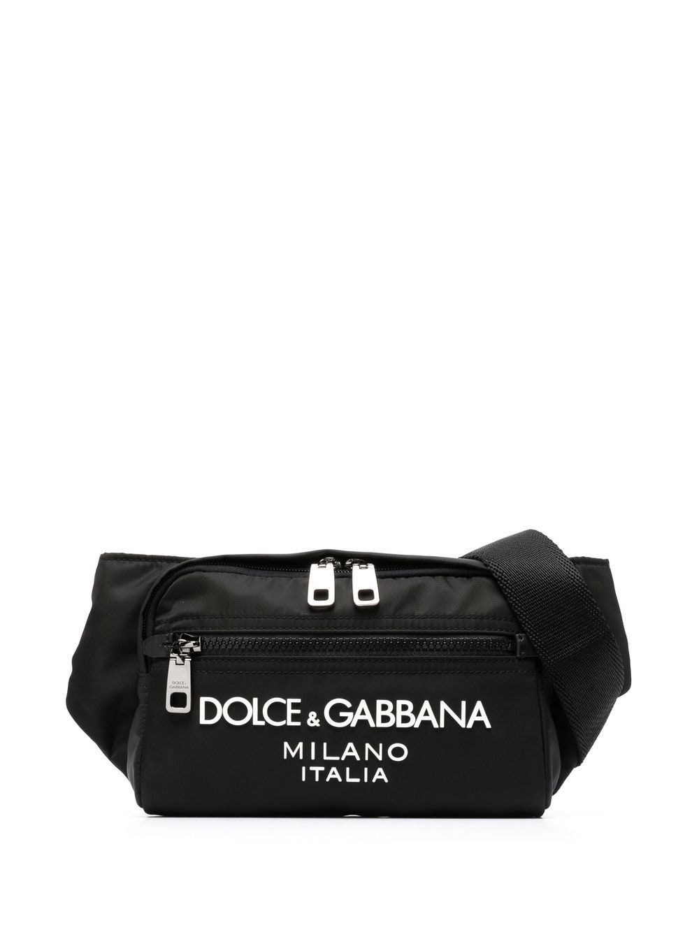 Shop Dolce & Gabbana Logo Belt Bag In Nero