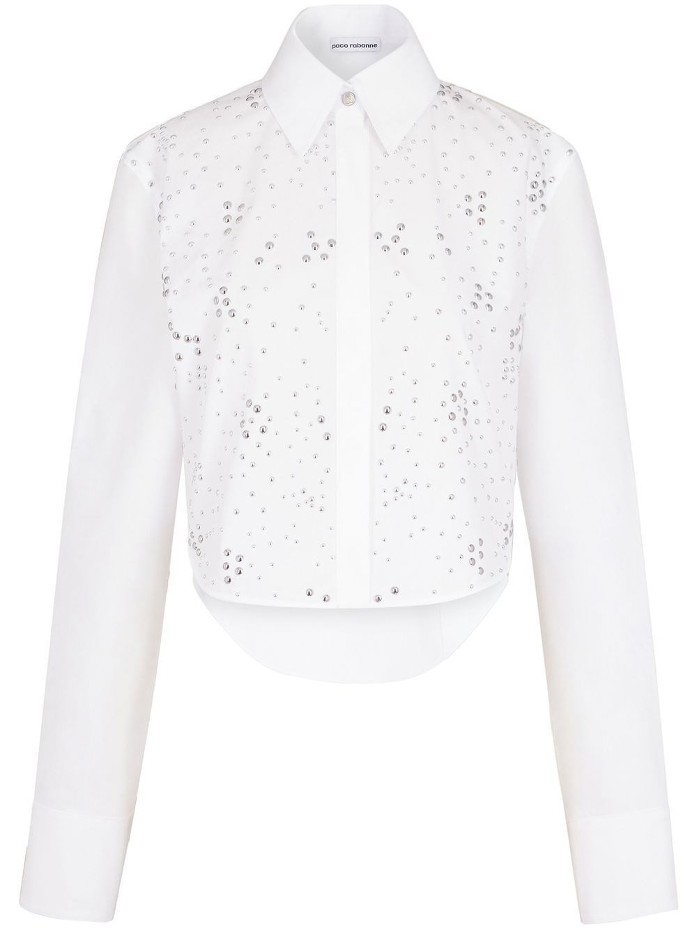 RABANNE COTTON SHIRT WITH STUDS