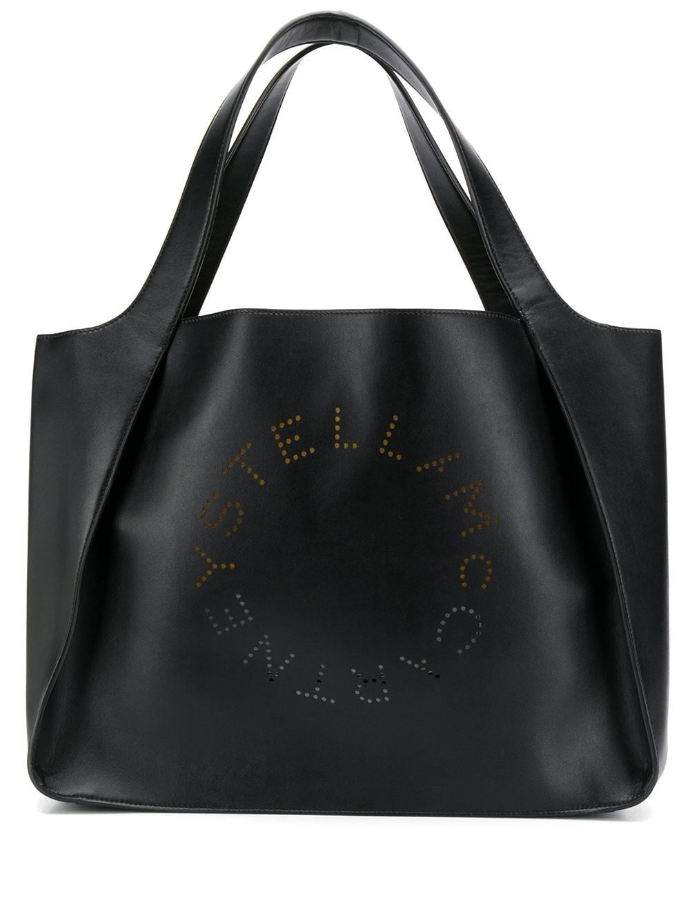 Shop Stella Mccartney Stella Logo Tote Bag In Nero