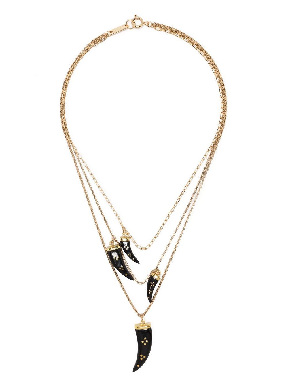 Isabel Marant Multifile Necklace In Nero