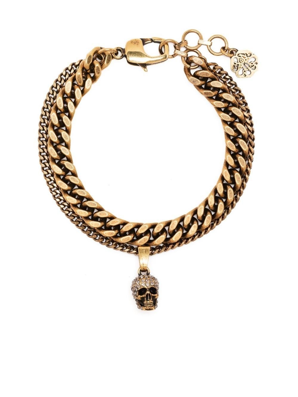 Shop Alexander Mcqueen Chain Bracelet In Oro