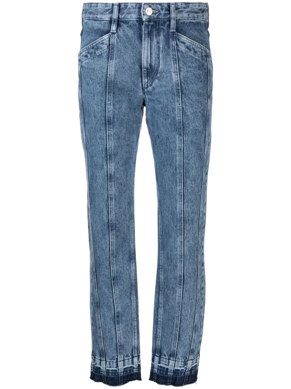 Isabel Marant Étoile Sulanoa Mid-rise Slim Jeans In Blu