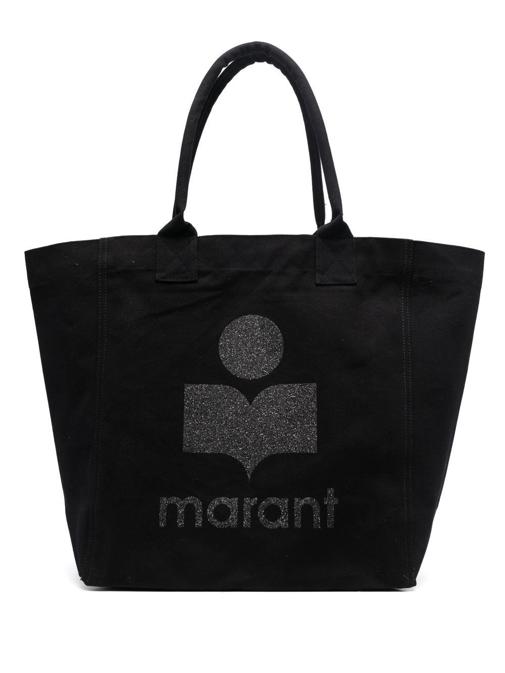 Isabel Marant 'yenky' Canvas Shopping Bag In Nero