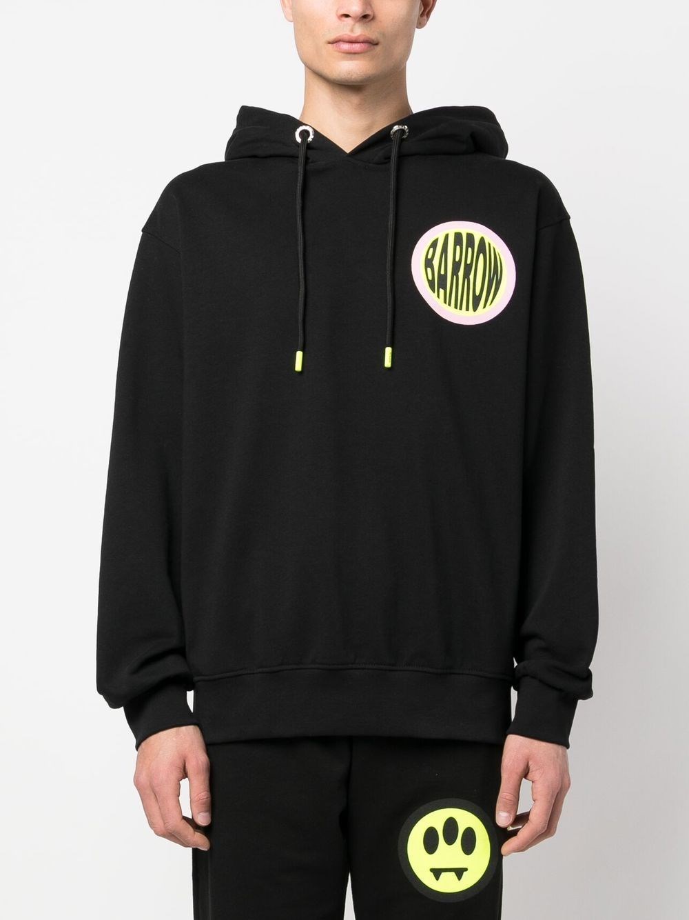 Barrow Printed Sweatshirt In Nero