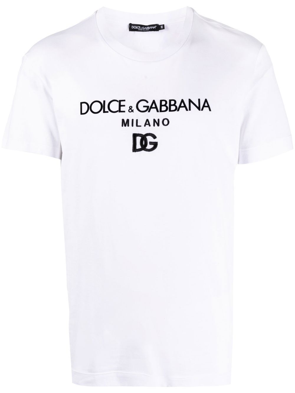 Shop Dolce & Gabbana Logo T-shirt In Bianco