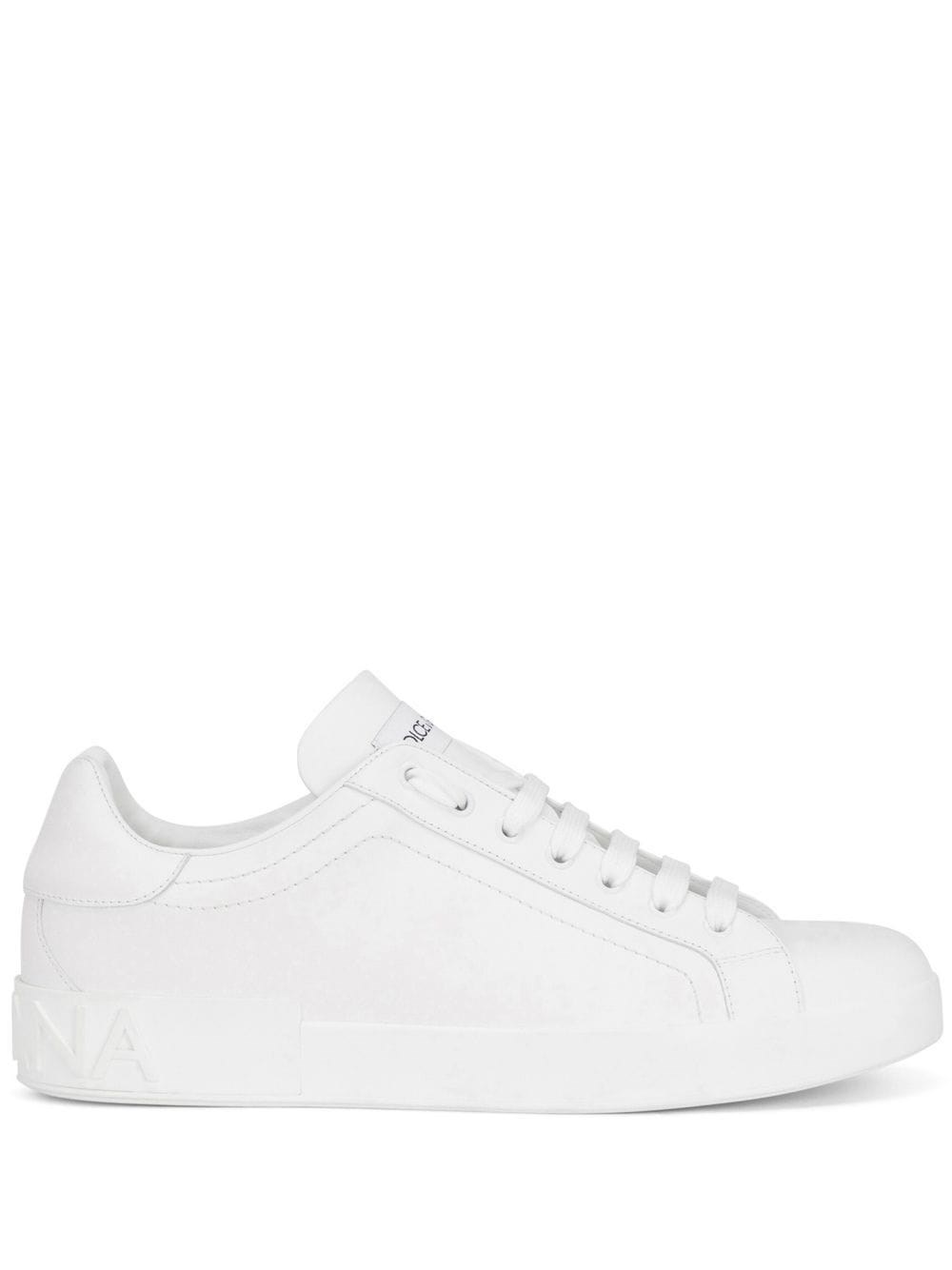 Shop Dolce & Gabbana Logo Sneakers In Bianco