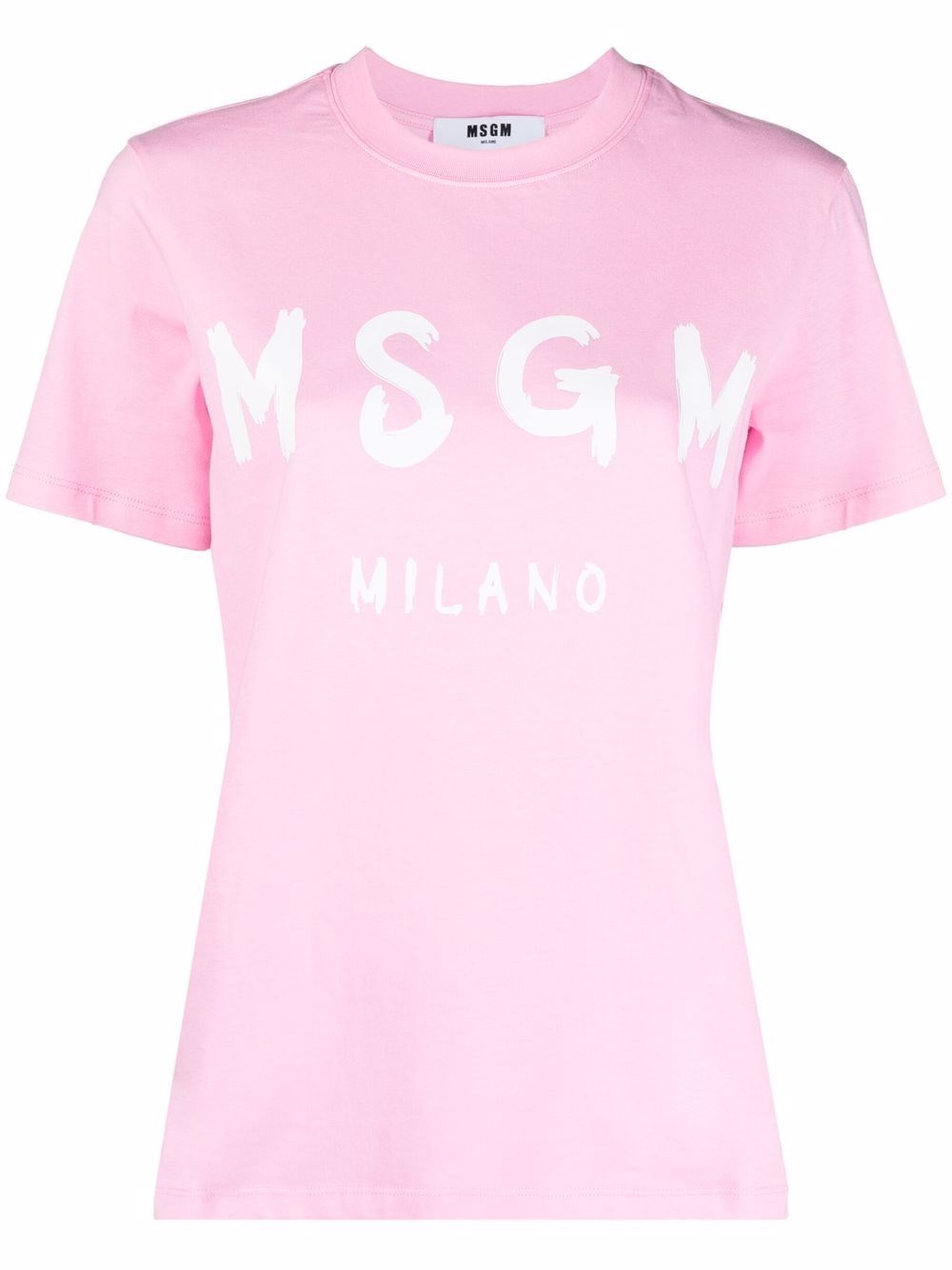 Msgm T-shirt Con Logo In Rosa