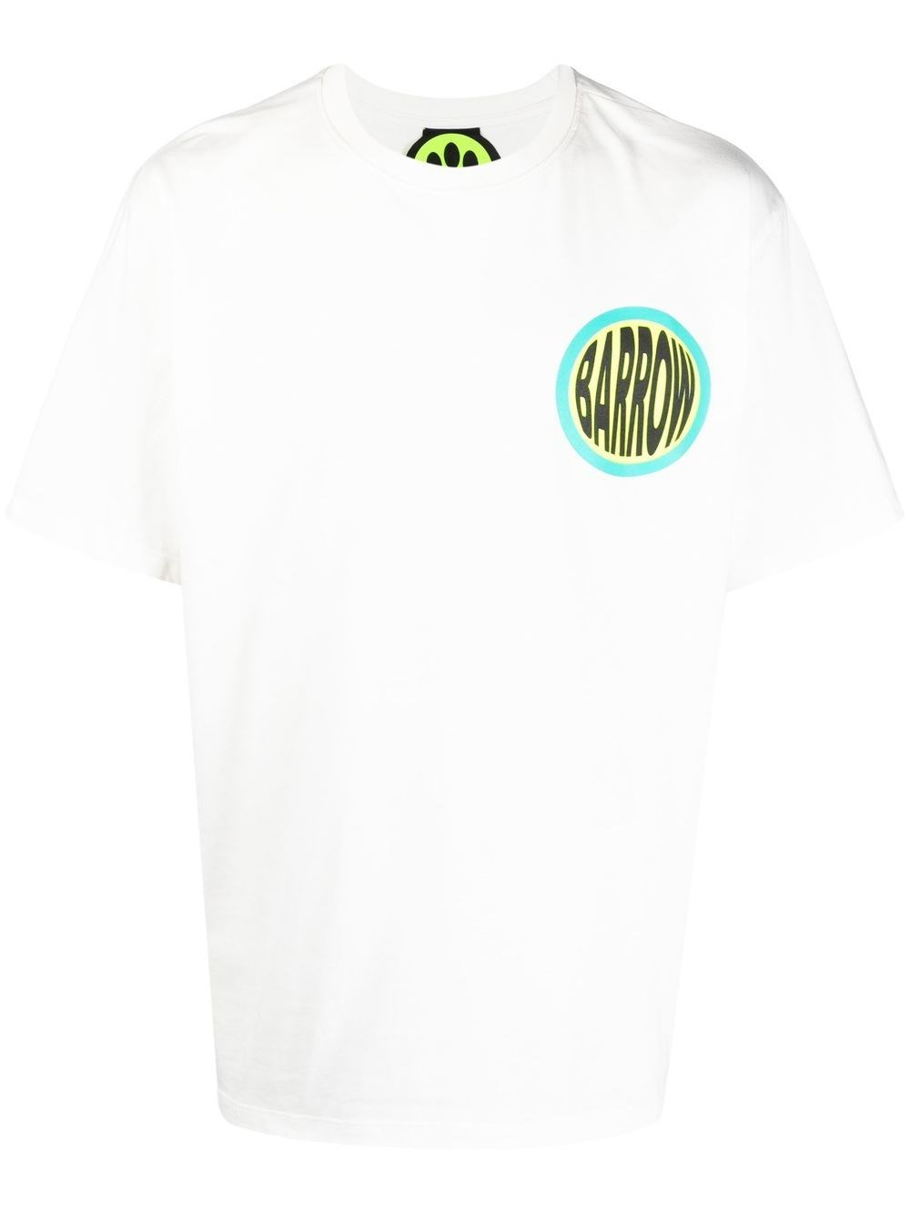 Barrow Graphic Logo-print T-shirt In White