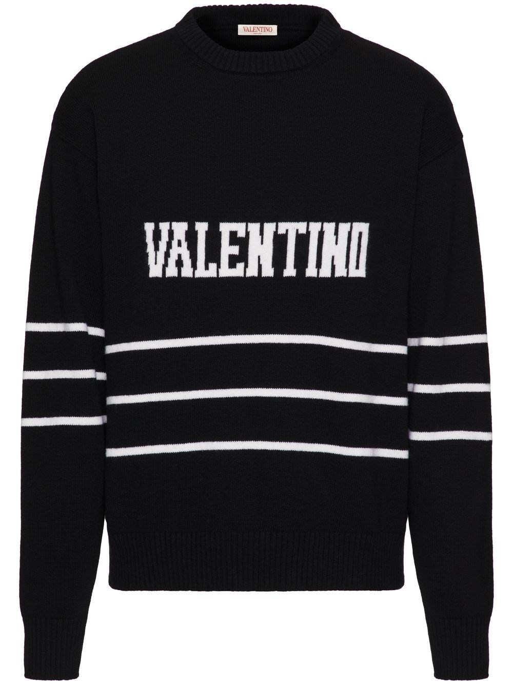 Valentino Wool  Sweater In Nero