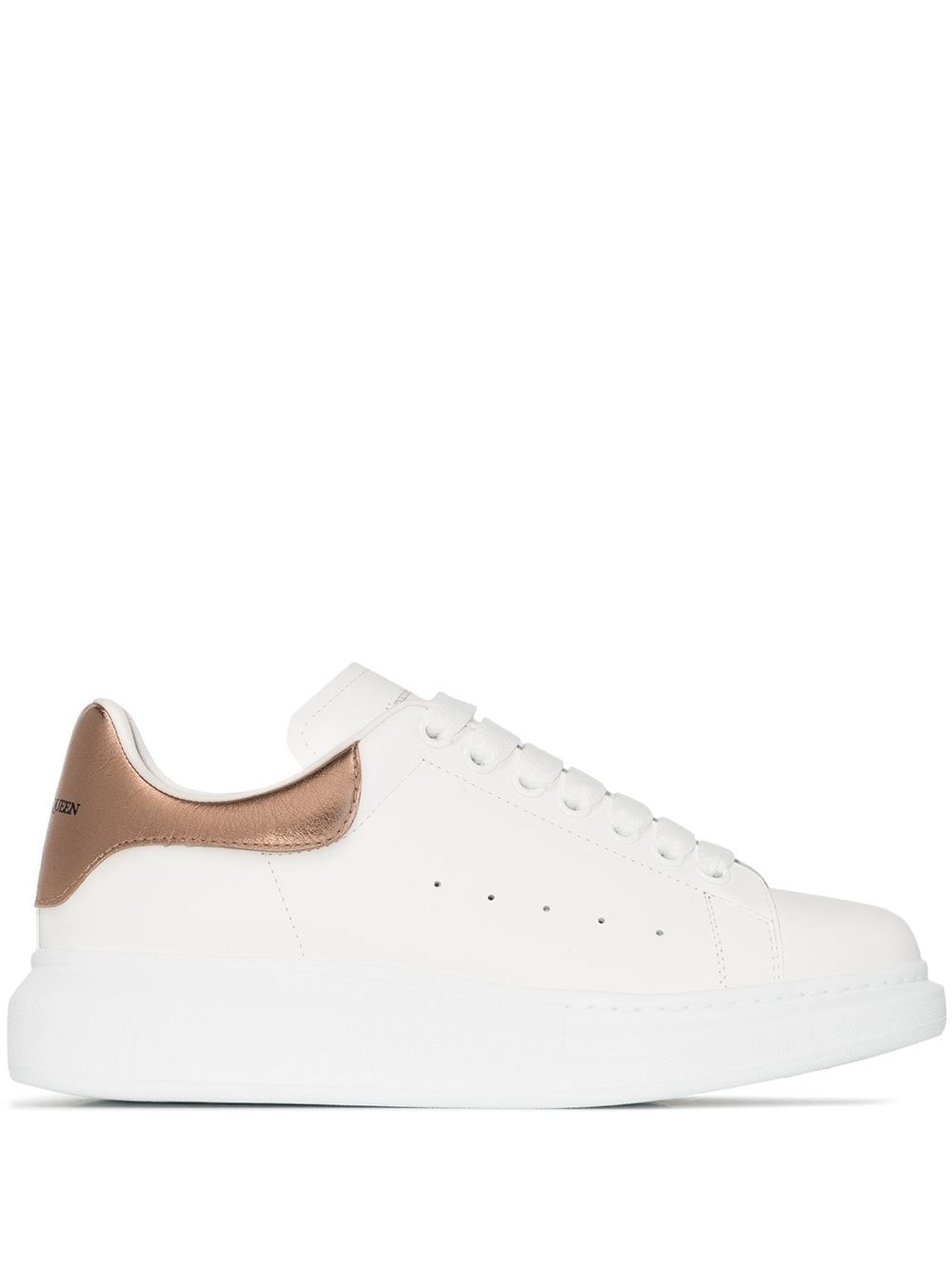 Alexander Mcqueen Leather Sneakers In White