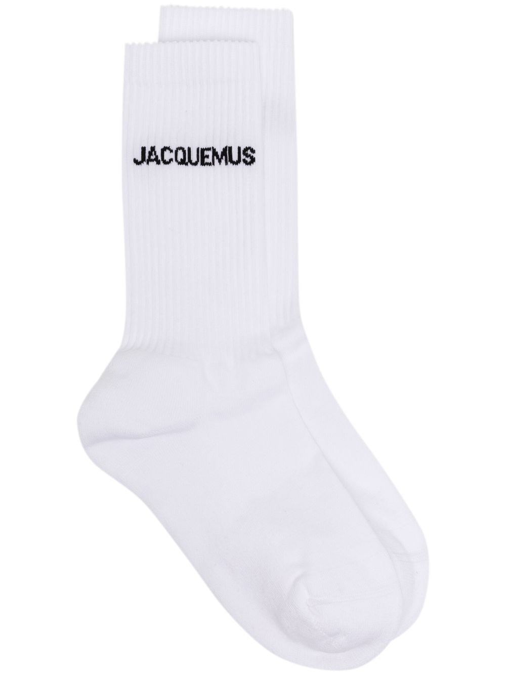 Jacquemus Men Les Chaussettes Socks In Bianco