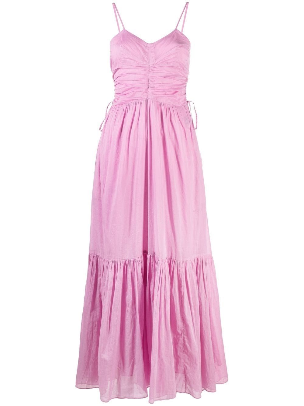 Shop Isabel Marant Étoile Cotton Maxi Dress In Viola