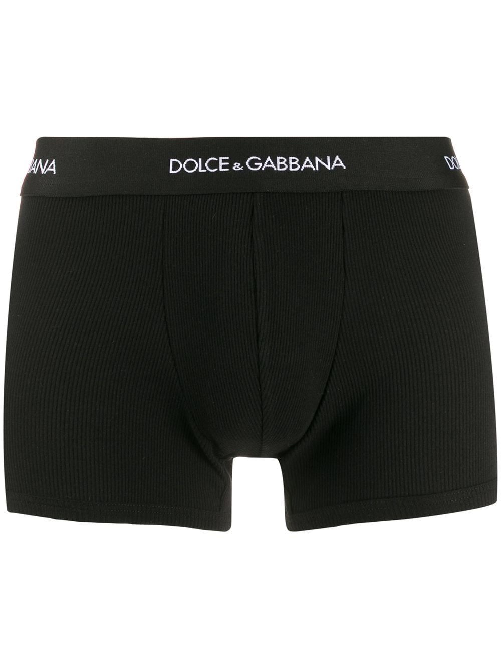 Shop Dolce & Gabbana Boxer Logo In Nero