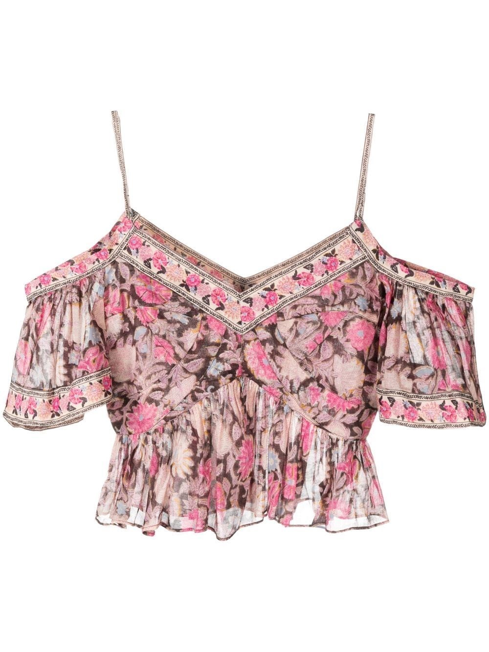 Isabel Marant Étoile Garuva Top In Nero
