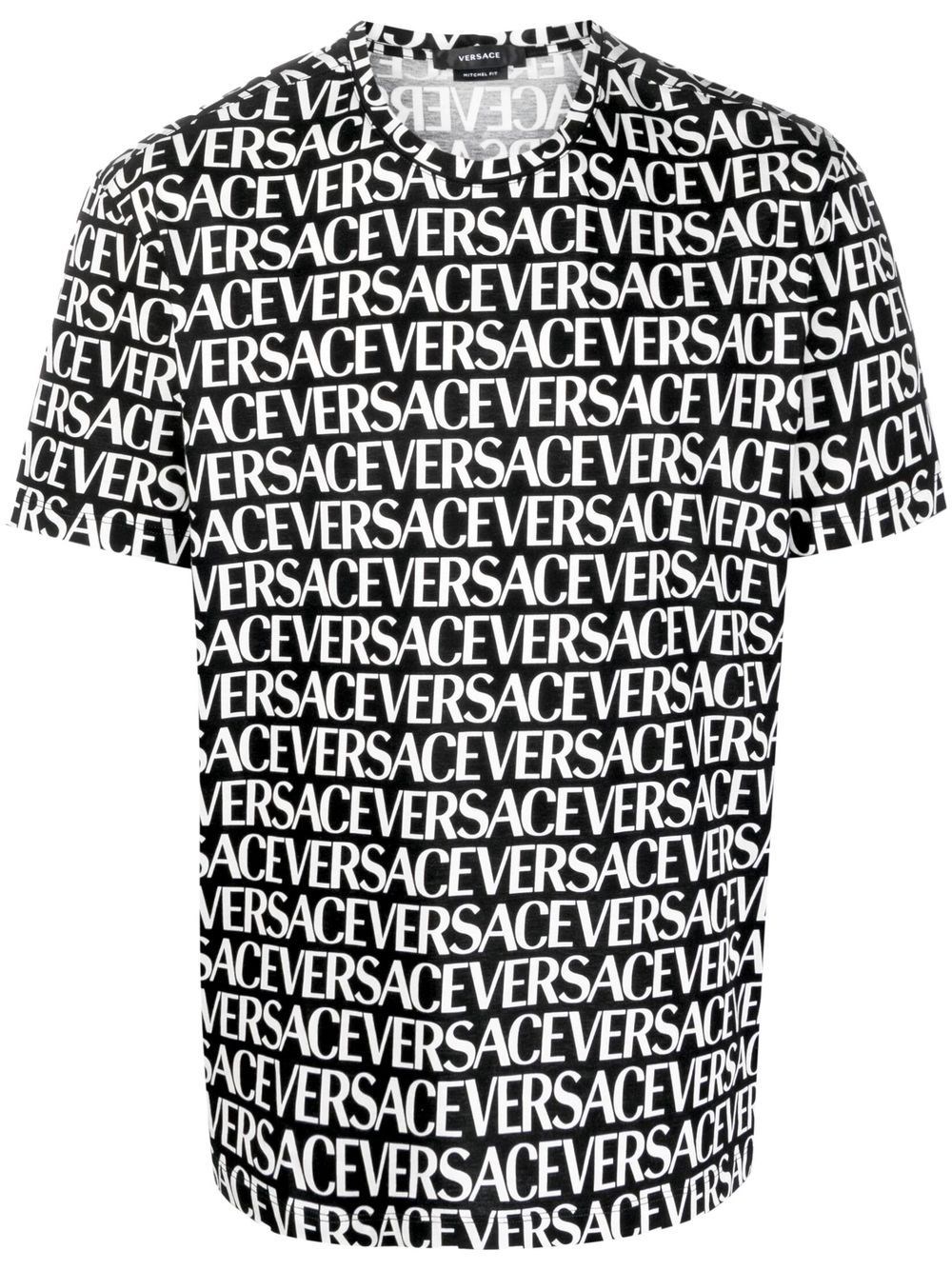 Shop Versace T-shirt Logo In Nero