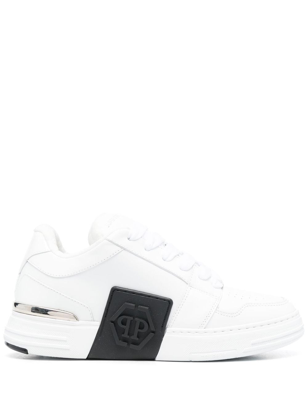 Philipp Plein 'hexagon' Sneakers In Bianco