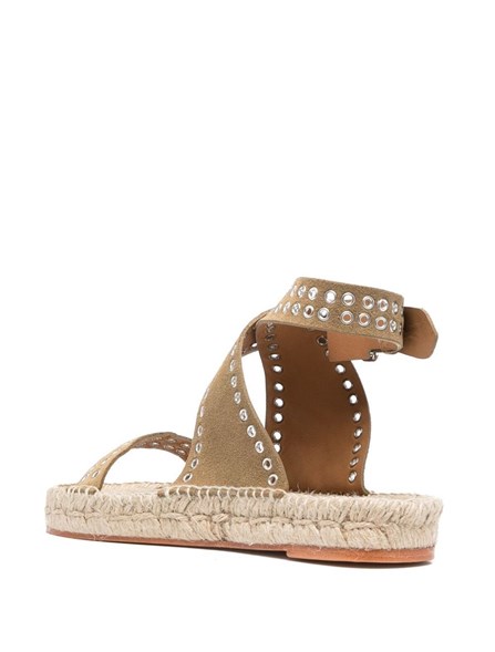 Sandales à Brides Isabel Marant 'Spartiates' - Taille 37, Cuir Marron, Talons Hauts - Occasion Très Bon État