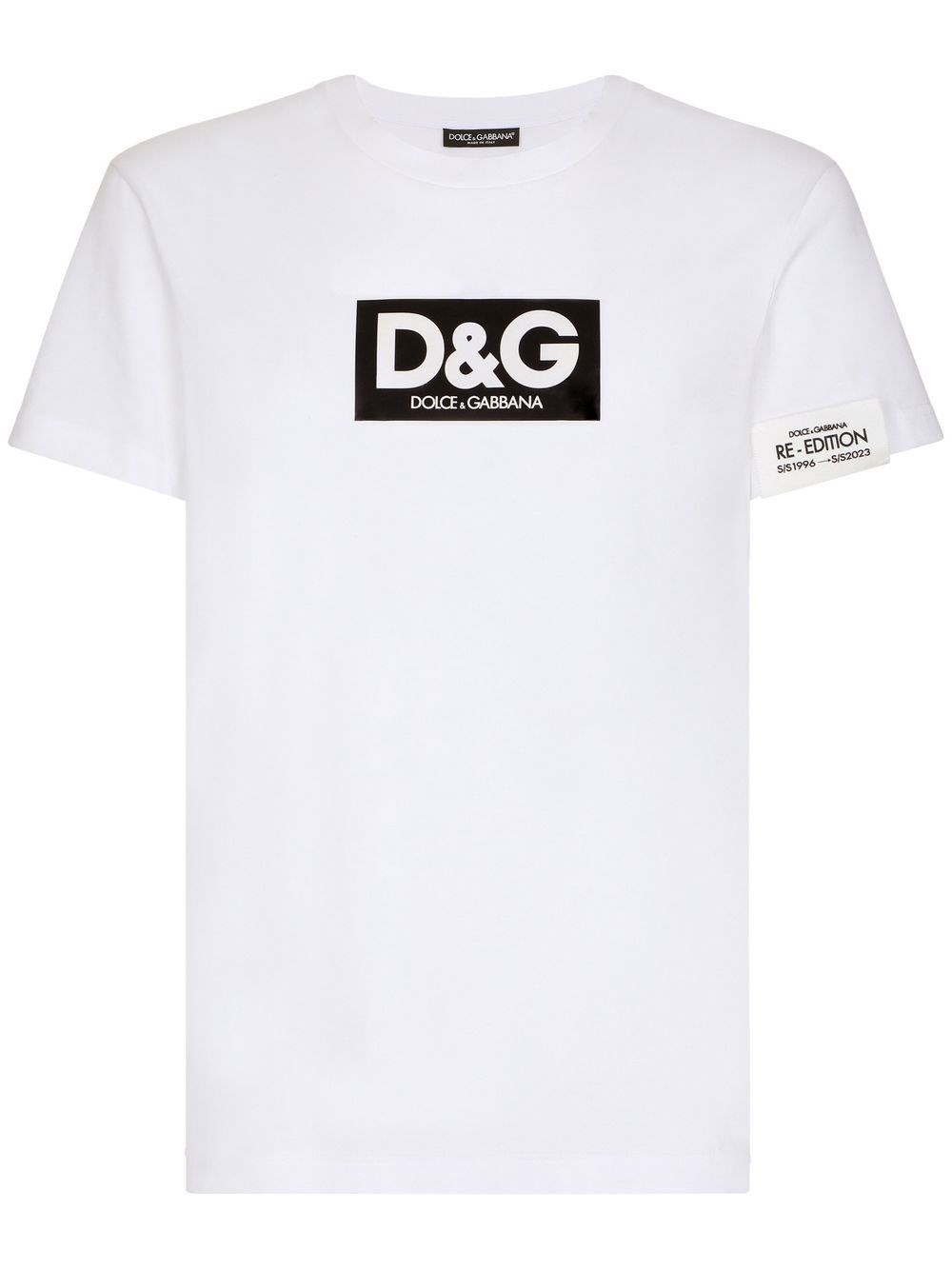 Shop Dolce & Gabbana T-shirt Logo In Bianco