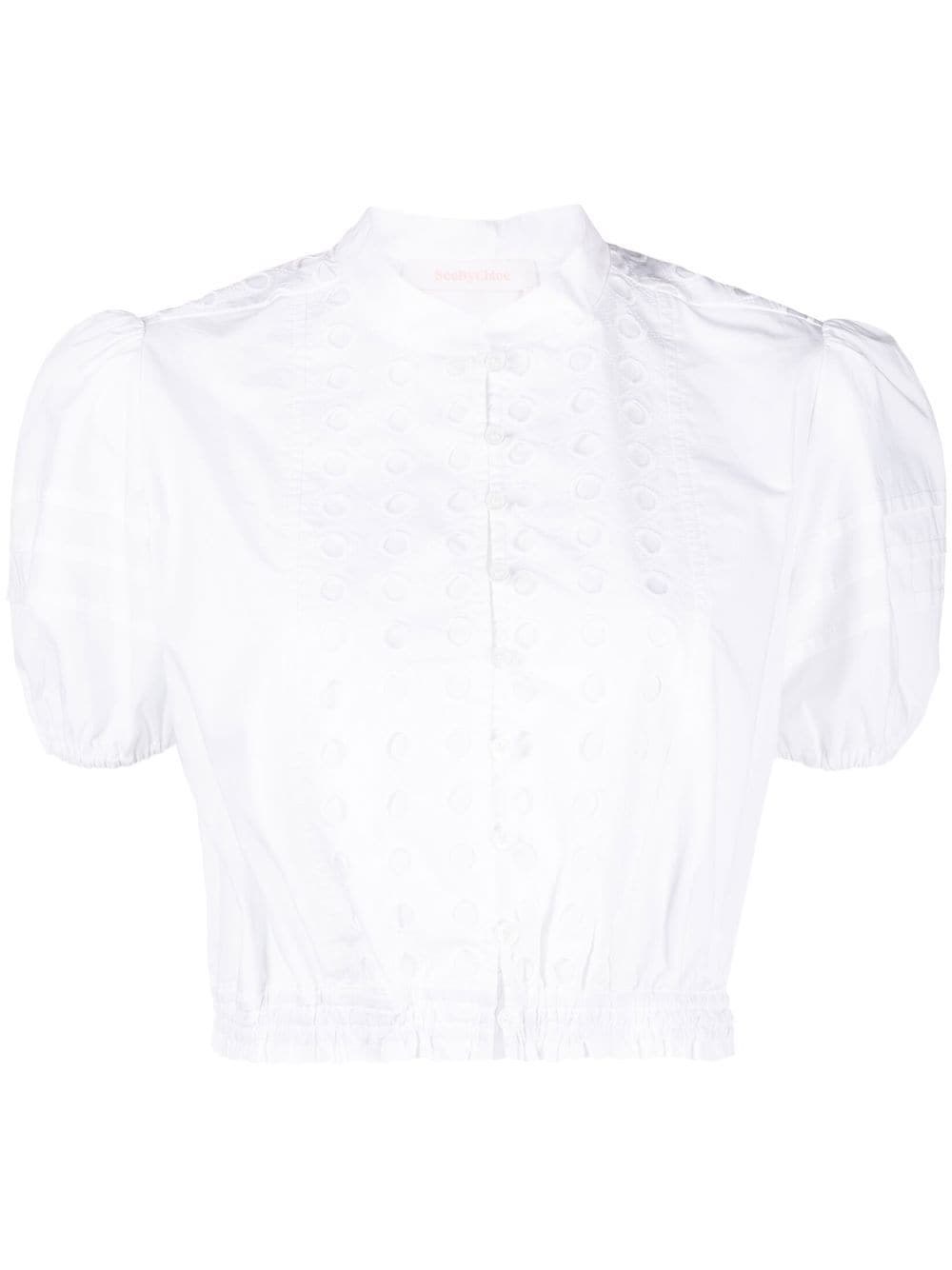 SEE BY CHLOÉ COTTON CROPPED TOP